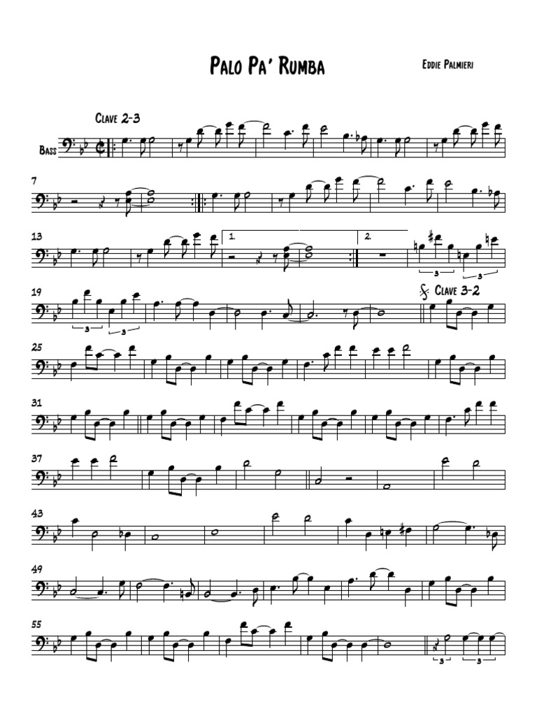 Eddie Palmieri - Palo Pa - Rumba - Bass | PDF | Alphabet latin | Phonétique