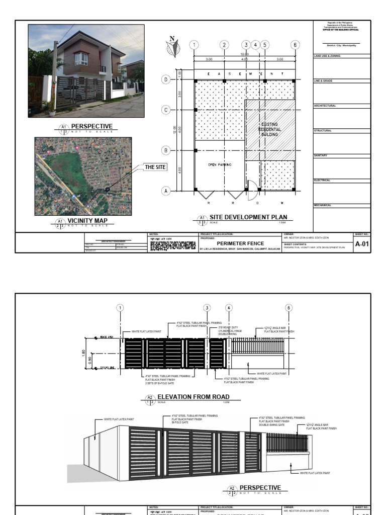 Perimeter Fence Drawings | PDF