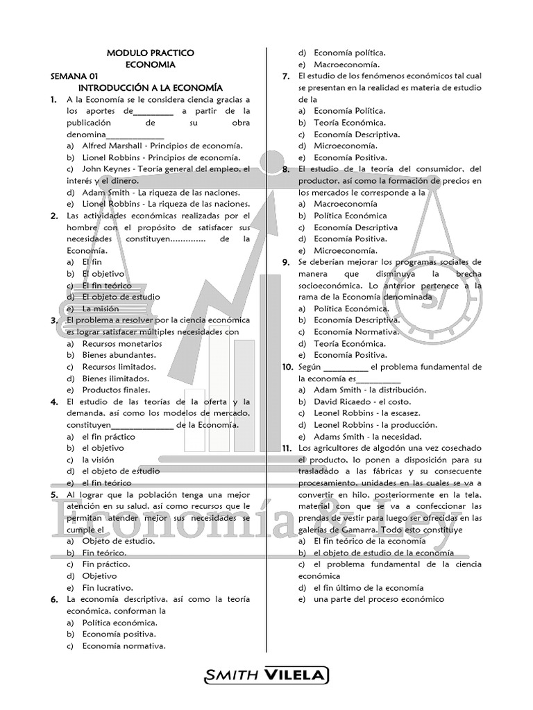 Modulo Practico Economia Unprg | PDF | Ciencias económicas | Capital ...