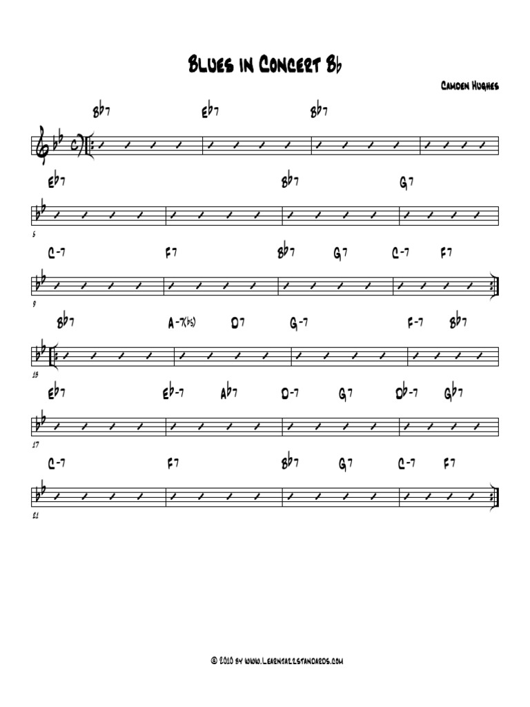 Blues In Bb C Instruments Pdf