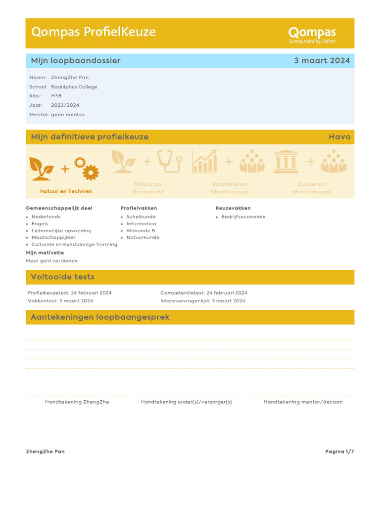 Loopbaandossier | PDF