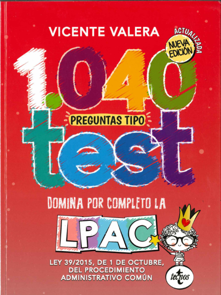 1040 preguntas tipo test lpac ley 39 2015 pdf