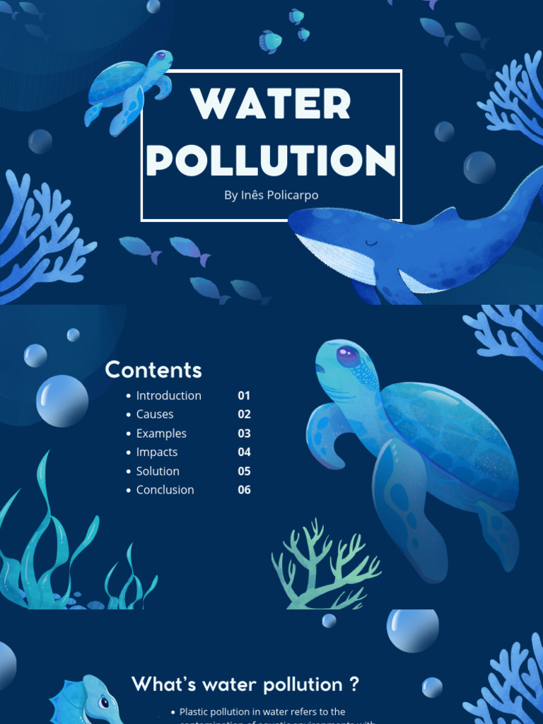 Plastic Pollution in Water: Causes & Solutions | PDF | Home & Garden ...
