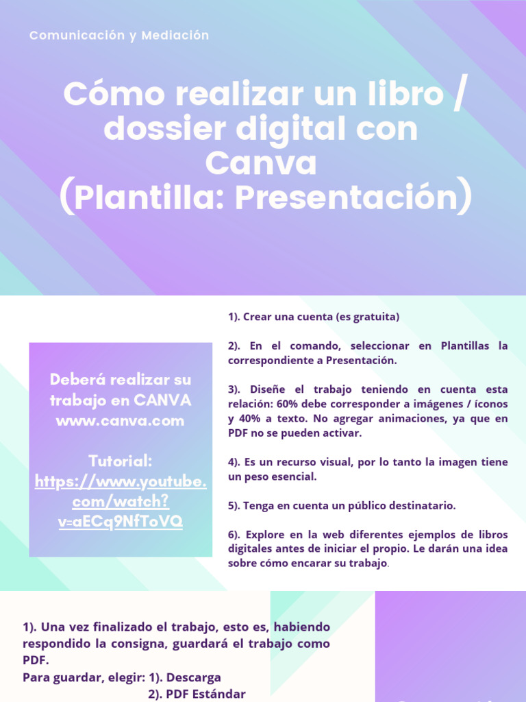 Crear un libro digital en Canva | PDF