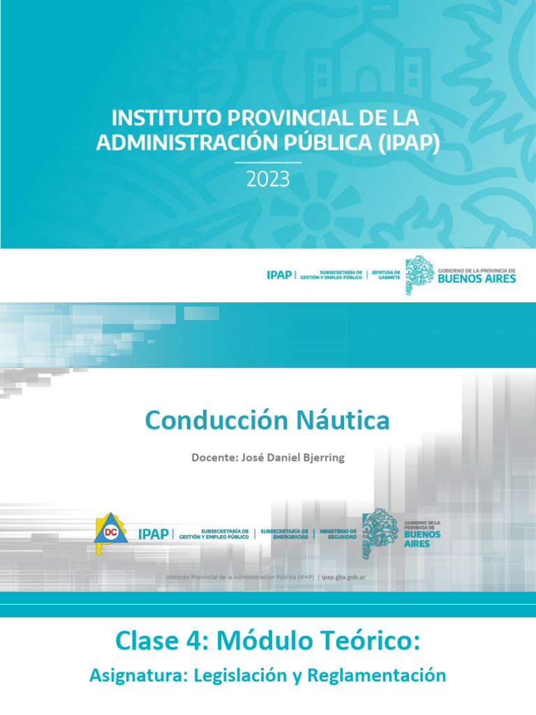 CLASE 4. 28 de Junio. Legislación y Reglamentación IPAP | PDF