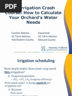 Irrigation Course Training 