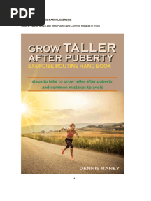 Grow Taller After Puberty With Exercises by Denis Raney
