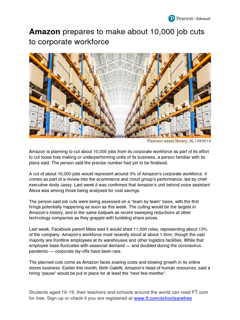 ks4 Case Study 7 Amazon | PDF | Financial Times | Economies