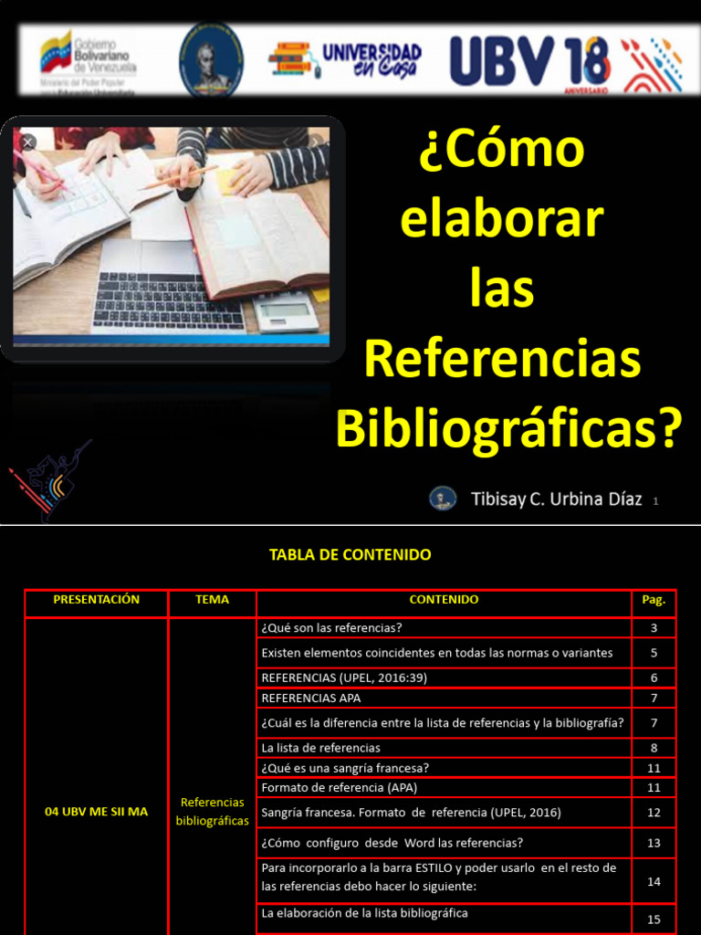 Guía para Elaborar Referencias Bibliográficas | PDF | Bibliografía ...