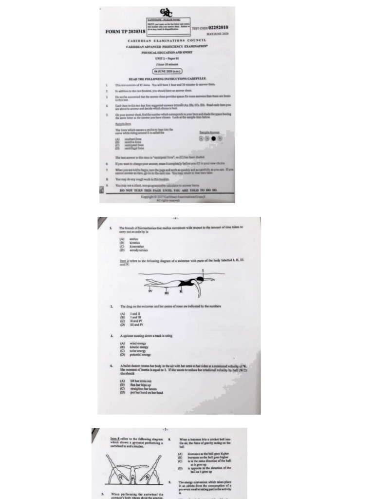 2020 PE Unit 2 Paper1 | PDF