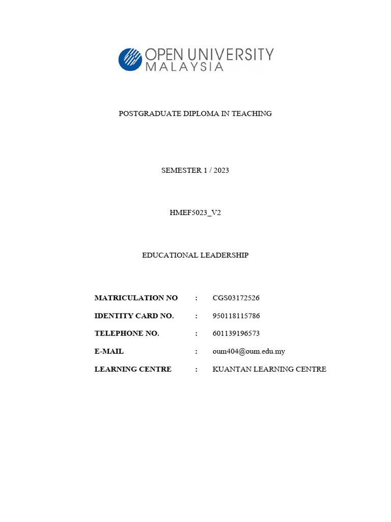 Instructional Leadership in South Africa | PDF | Teachers | Learning