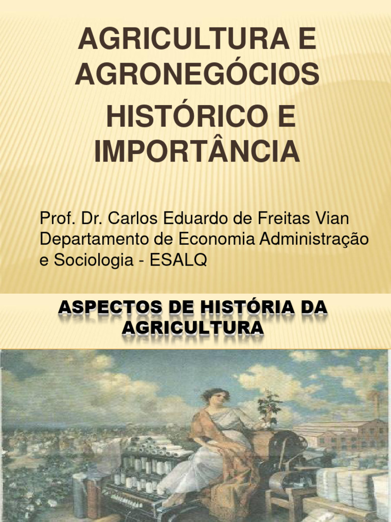 Evolução da Agricultura no Mundo | PDF | Agricultura | Indústria ...