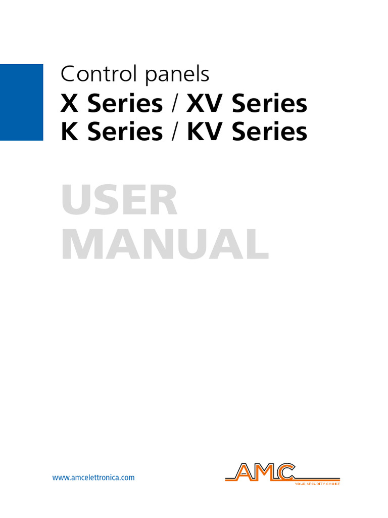 X-XV K-KV Series Control Panel Manual | PDF | Icon (Computing) | Menu ...