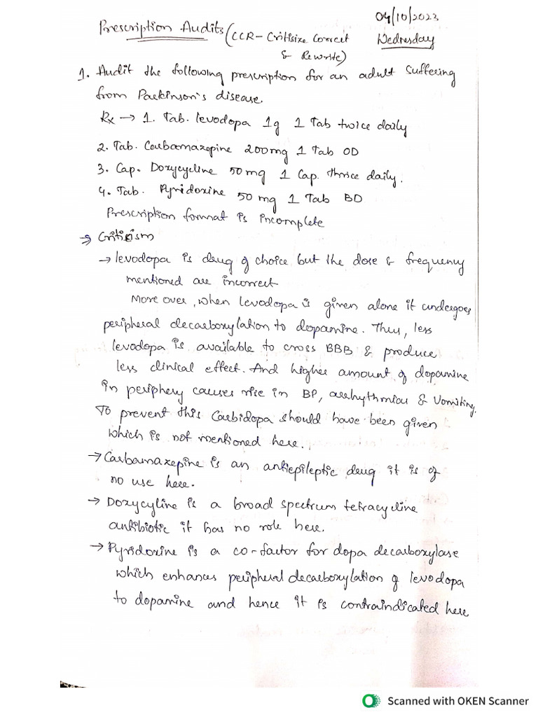 Prescription audit pharma pdf