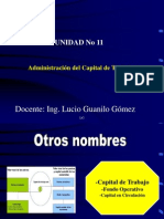 Af Unidad 11- 11 Admin is Trac Ion Del Capital de Trabajo