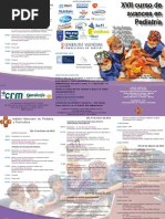 Triptico XVII Curso de Avances en Pediatria 2012