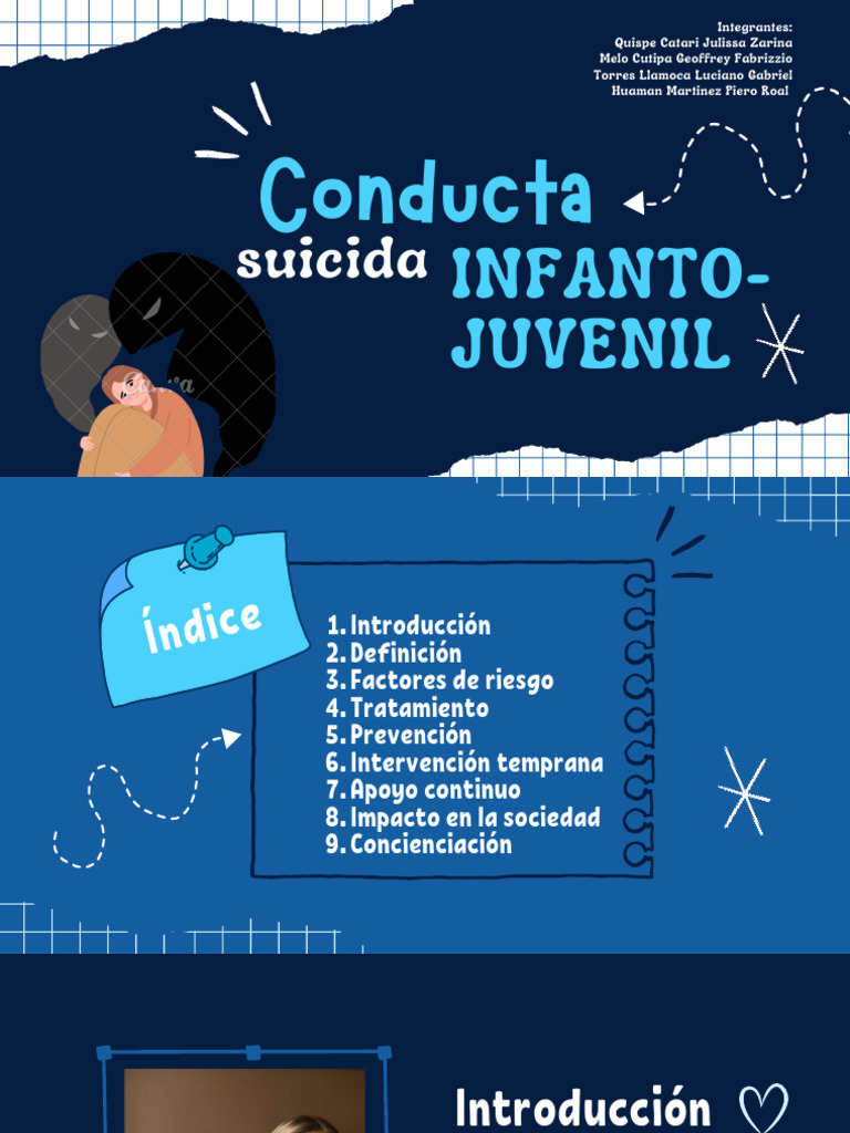 Conducta Suicida Infanto Juvenil | PDF | Suicidio | Trastorno depresivo ...