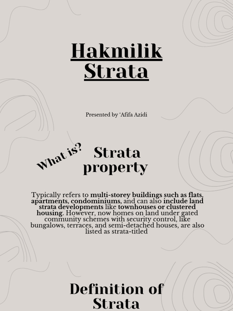 Strata Title | PDF | Ownership | Condominium