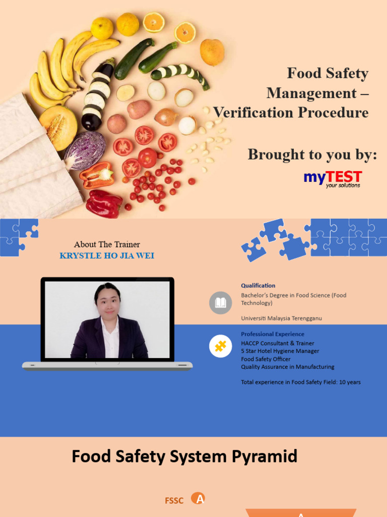 Food Safety Management Verification Guide | PDF | Hazard Analysis And ...