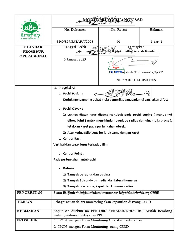 327 Spo Monitoring CSSD | PDF
