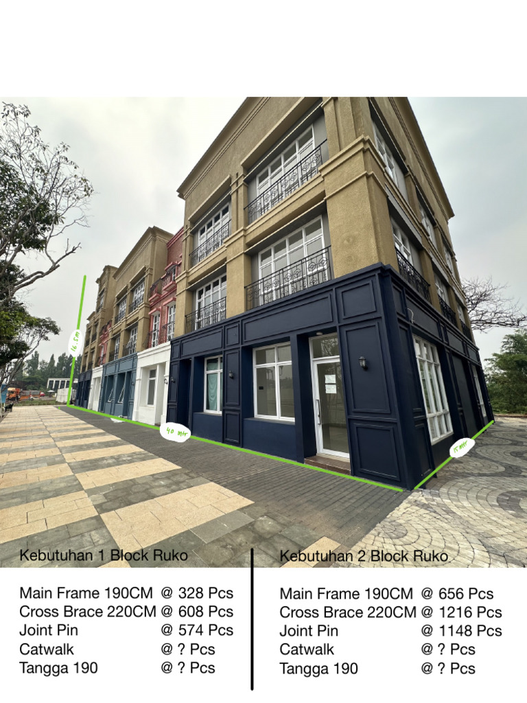 Ruko Block Material Requirements | PDF