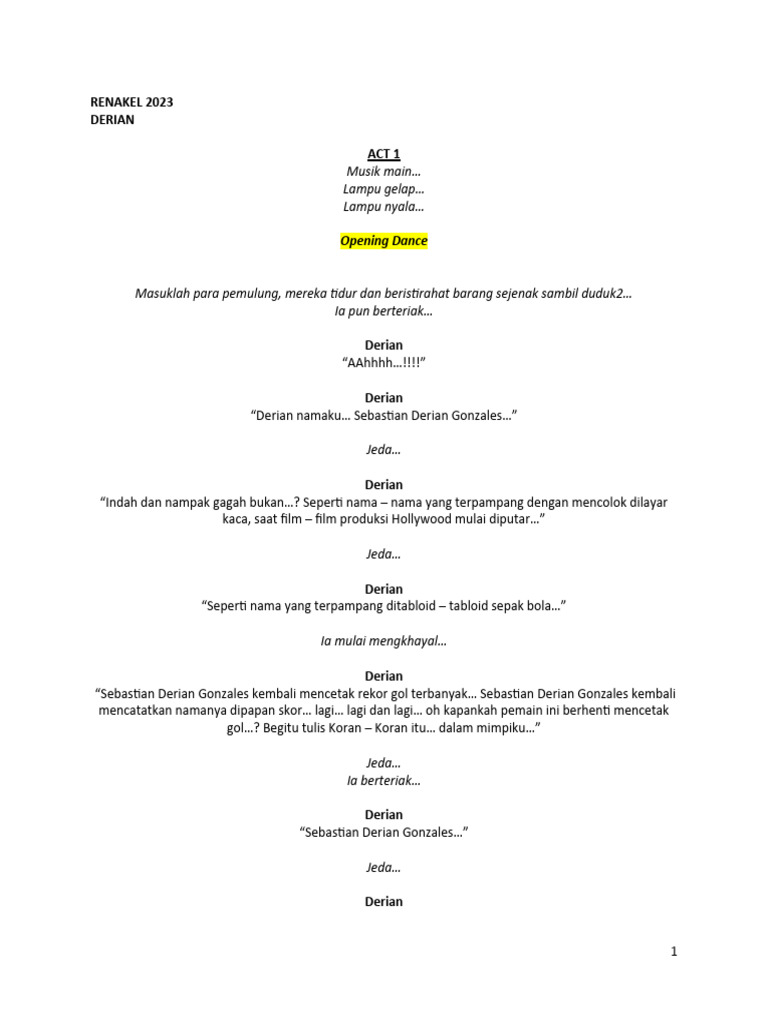 Script Renakel 2023 - Derian | PDF