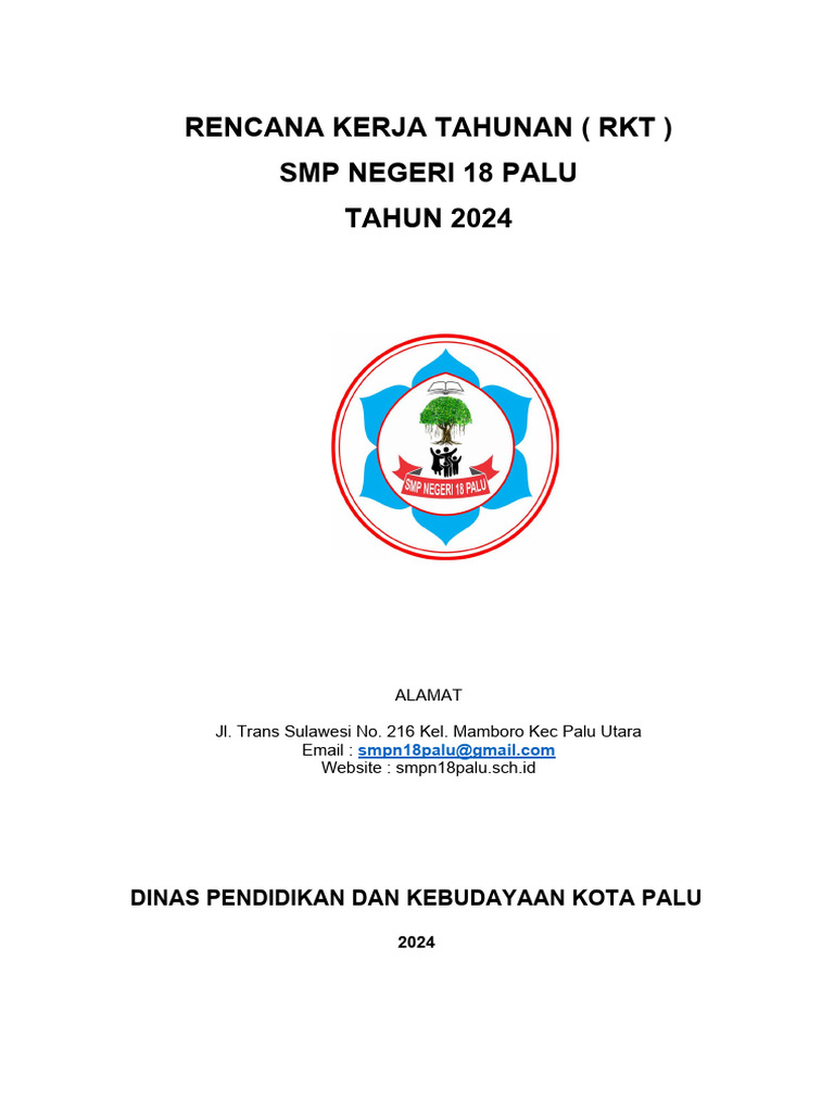 RKT SMP Negeri 18 Palu 2024 | PDF