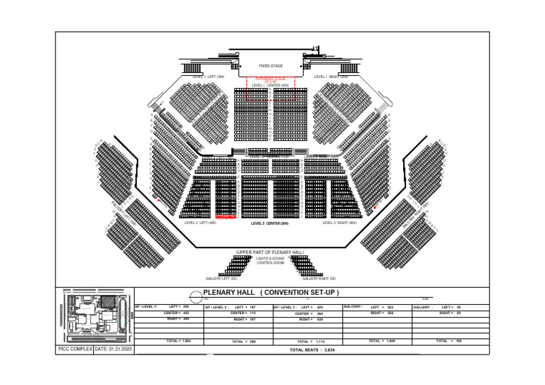 PICC Plenary Hall Seating Plan | PDF