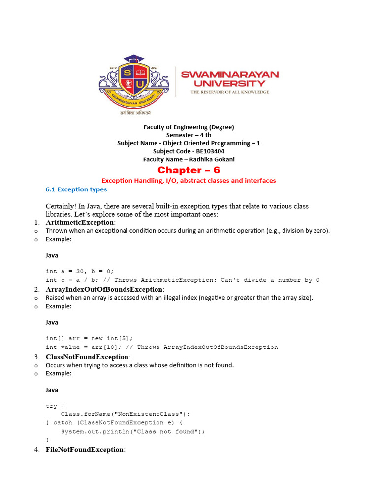 chapter 6_oops | PDF | Method (Computer Programming) | Class (Computer ...