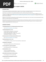 Adult Laboratory Test Reference Ranges | PDF | Coagulation | White ...