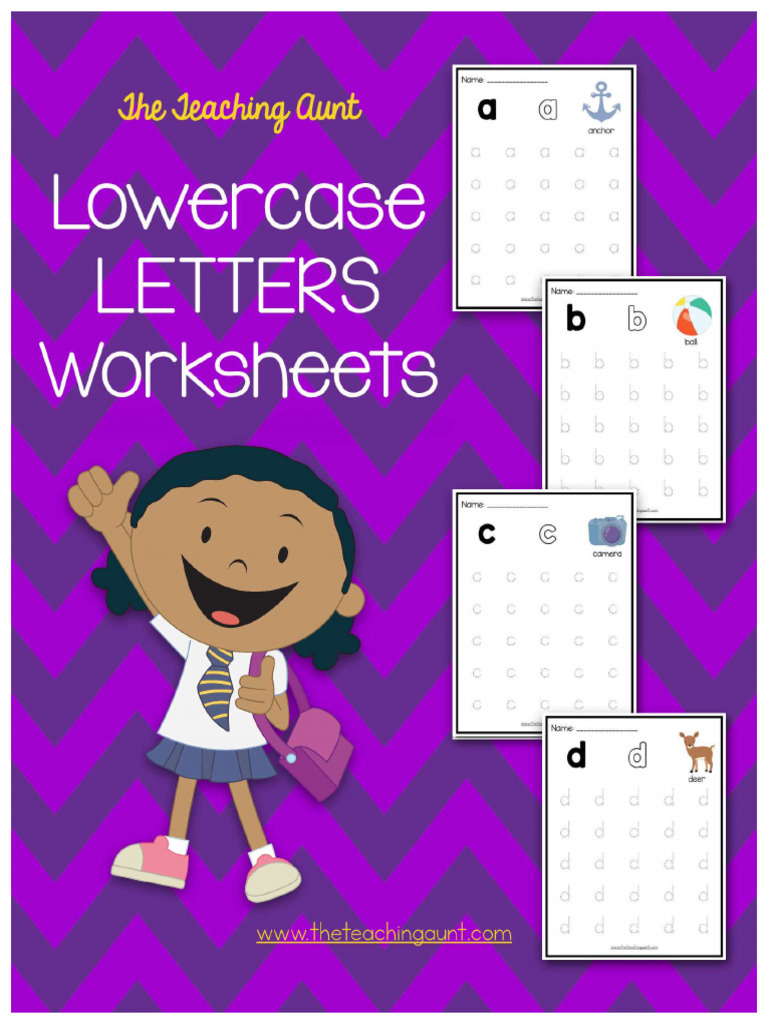 Lowercase Letters Worksheets PDF