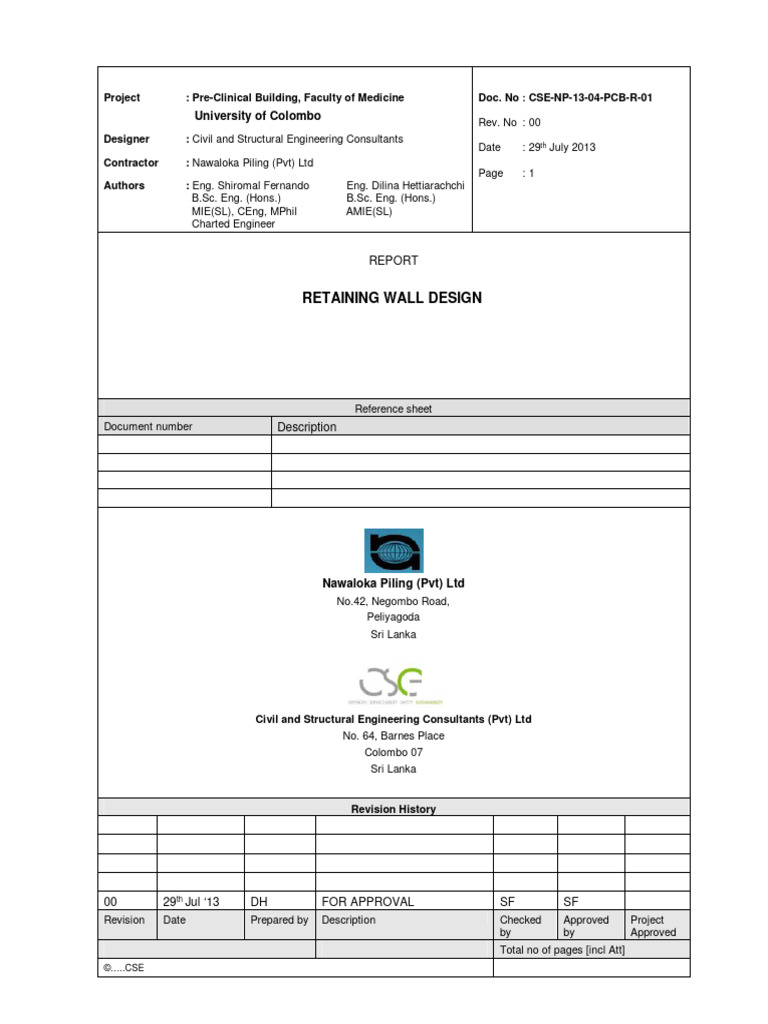 Pile Wall Design | PDF | Deep Foundation | Beam (Structure)