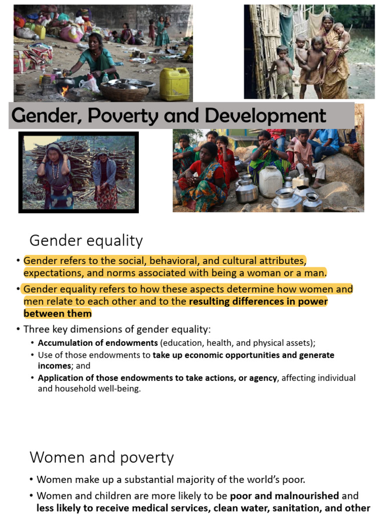 Gender Equality and Poverty Insights | PDF | Gender Pay Gap | Labour ...