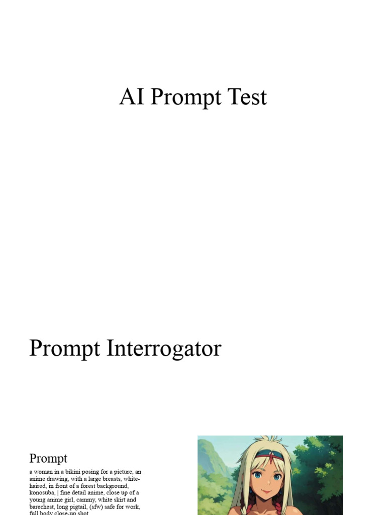 AI Prompt Test | PDF | Human Appearance | Fashion