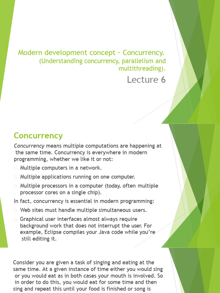 Lec6 - Modern Development Concept - Concurrency | Download Free PDF ...