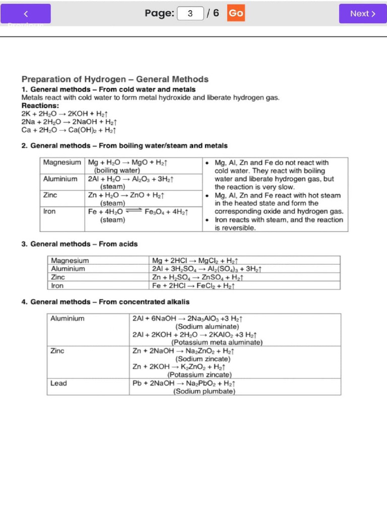 Hydrogen notes | Download Free PDF | Hydroxide | Hydrogen