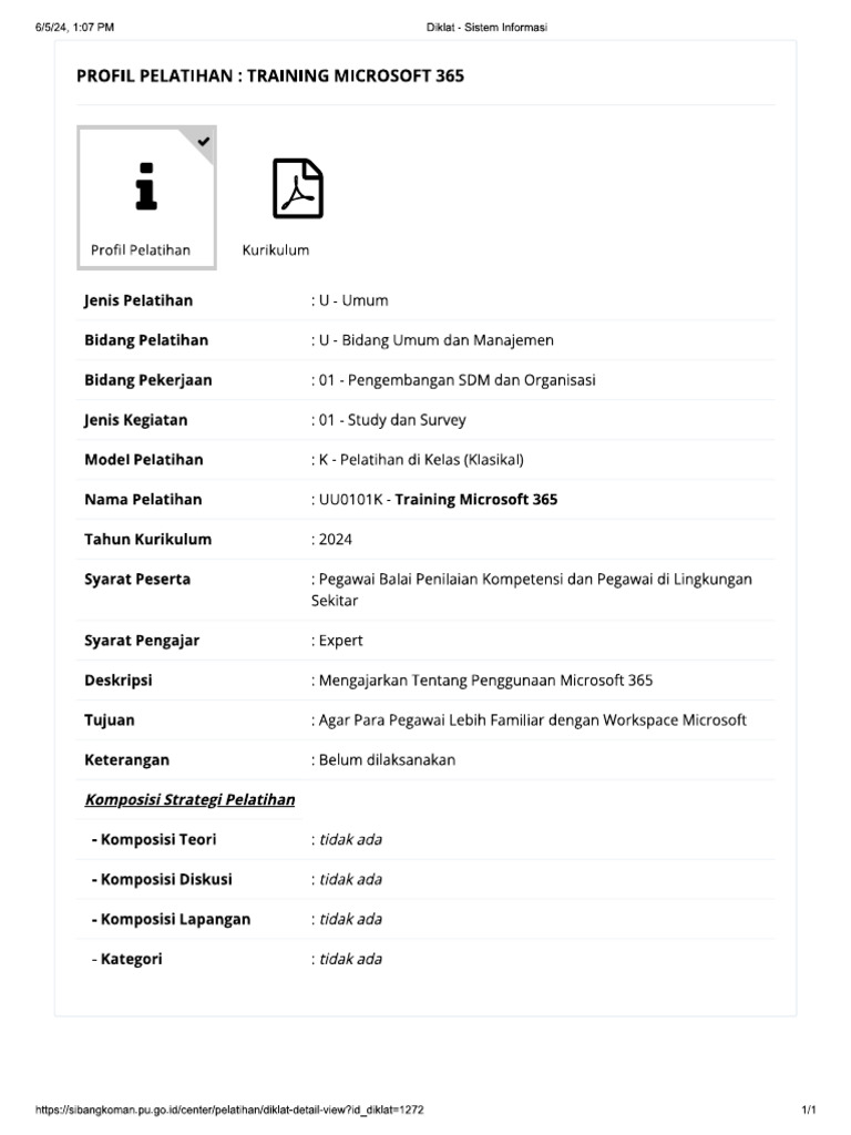 Pelatihan Training Microsoft 365 | PDF