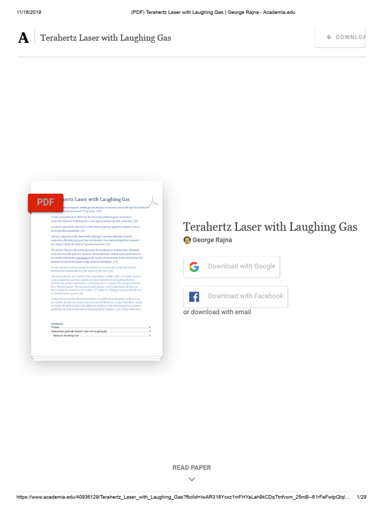 (PDF) Terahertz Laser With Laughing Gas - George Rajna - Academia - Edu ...