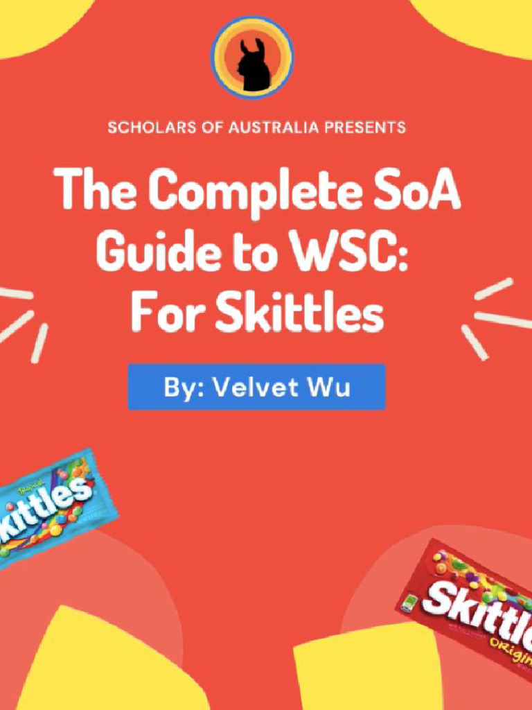 WSC Study Guide for Young Scholars | PDF | Career & Growth