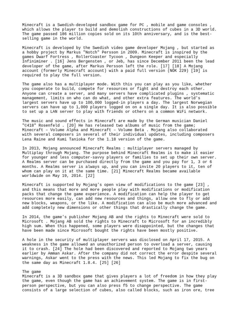 Failure 1 Pdf Minecraft