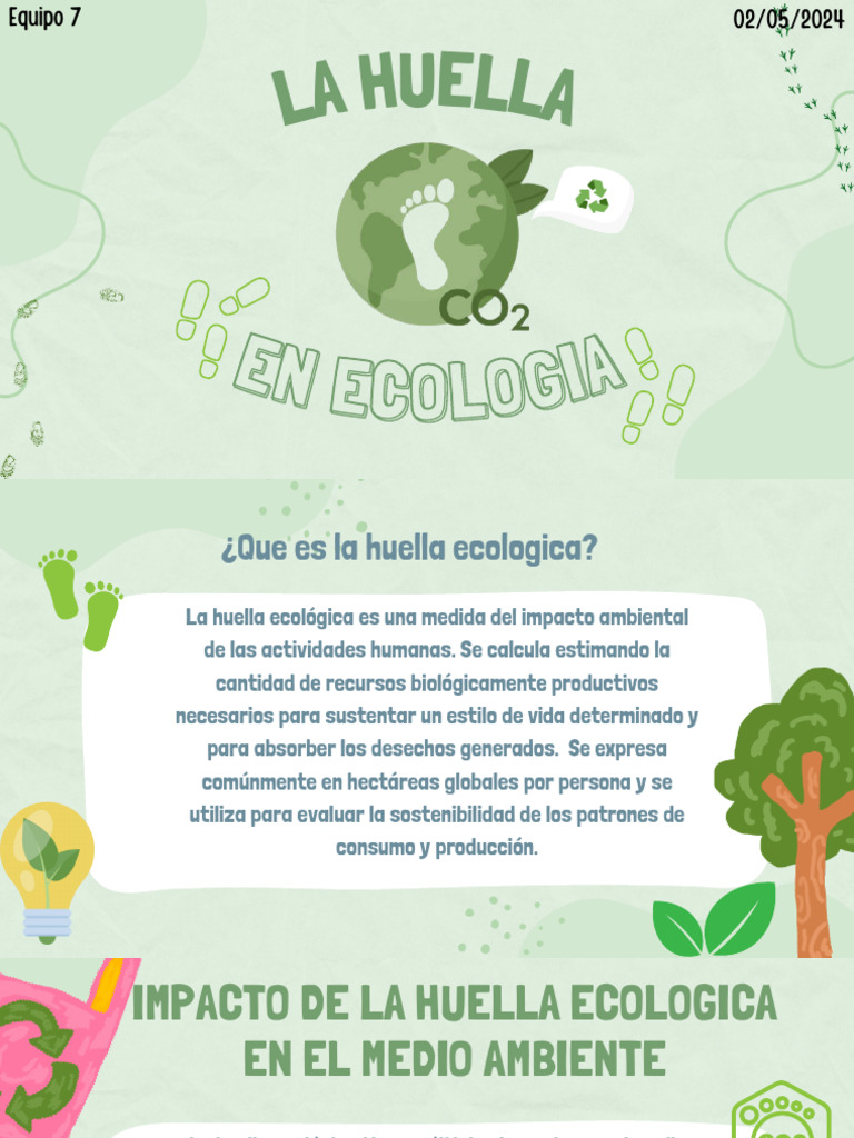 Huella Ecologica | PDF | Residuos | Entorno natural