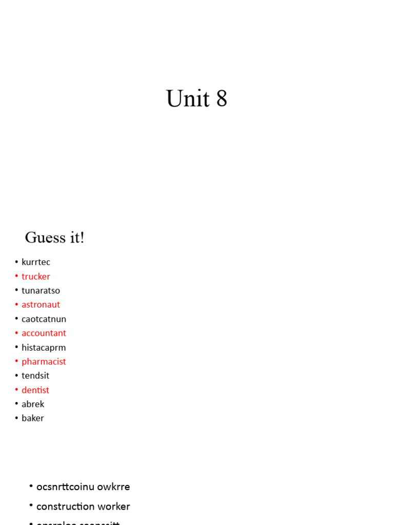 Unit 8 | PDF | Home & Garden