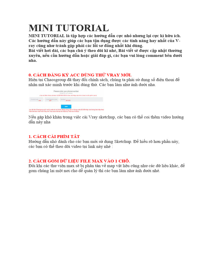 Mini Tutorial | PDF