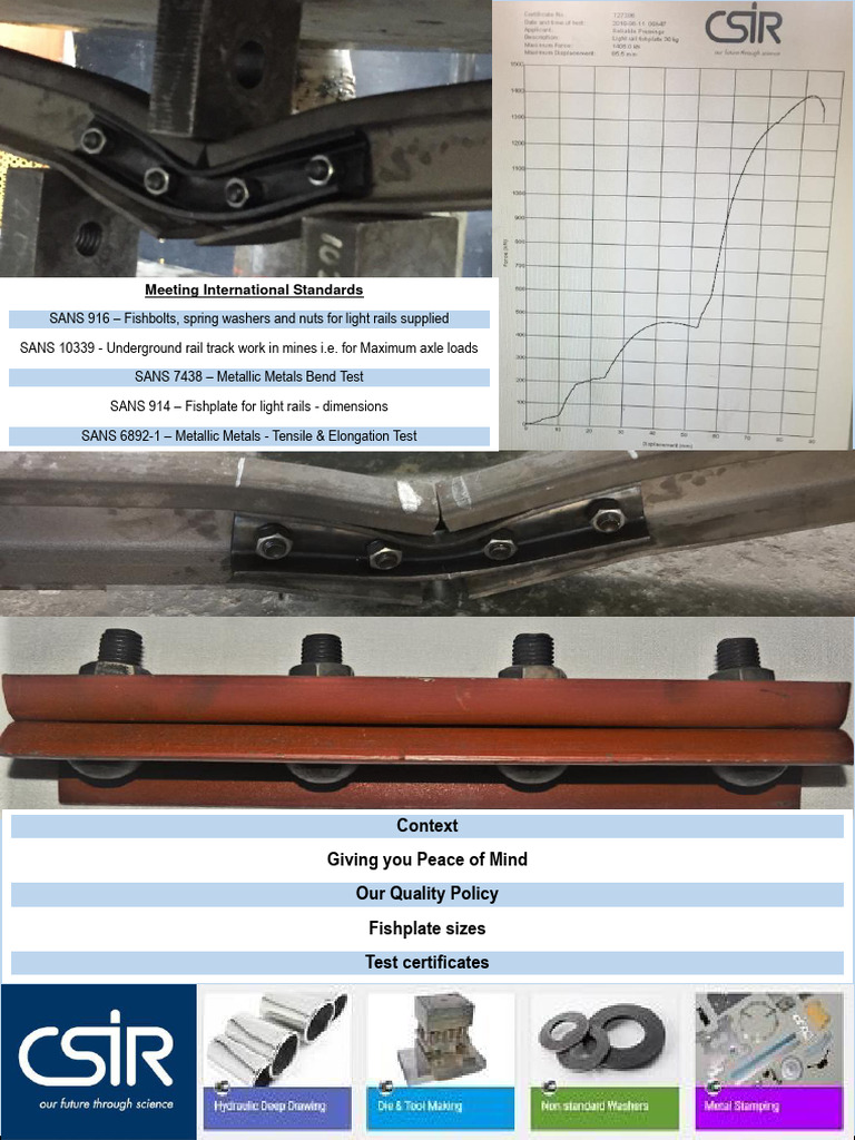 Reliable Fishplates for Railways | PDF | Rail Transport | Logistics