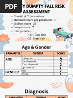 Humpty Dumpty Fall Assessment Scale | PDF