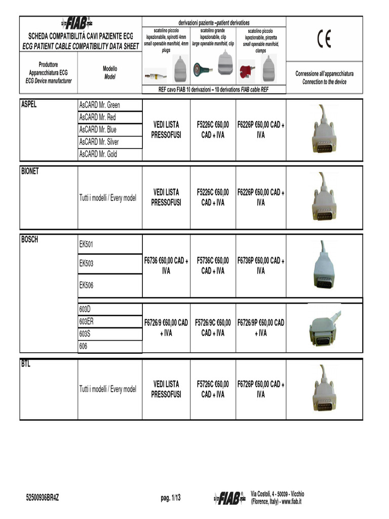 Prova Pressione Cavo Paziente ECG/PA Da 5 Derivazioni Per Monitor CONTEC CMS8000 - Connettore 6 Pin, Sostituzione! Cavo Capnografo 6 Pin - Foto 9