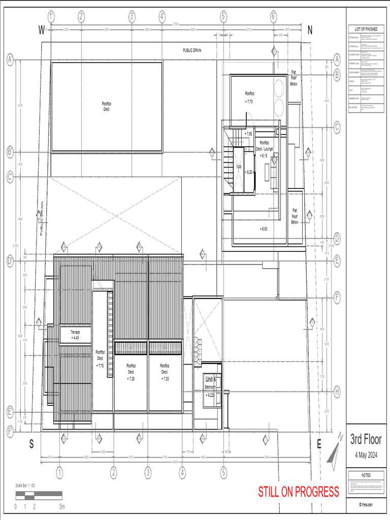 Site Plan 3F | PDF | Tile | Wall