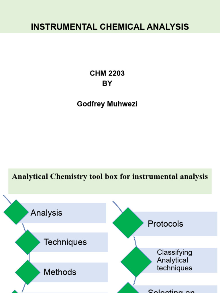 What Is Instrumental Analysis In Analytical Chemistry