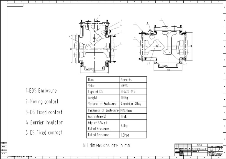 Sl.3 p6 - 145kv Gis Component-Eds | PDF