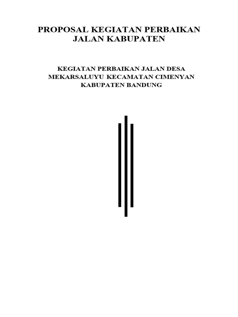 Proposal aspal jalan pasir pogor ok pdf sains matematika